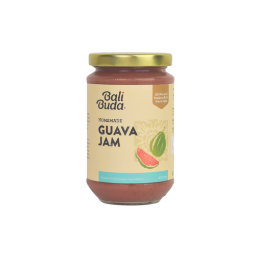 A jar of Bali Buda homemade guava jam