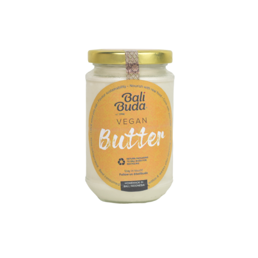 A jar of Bali Buda homemade vegan butter