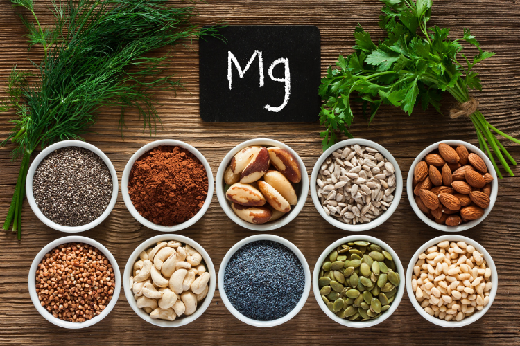 magnesium-rich foods, in cups