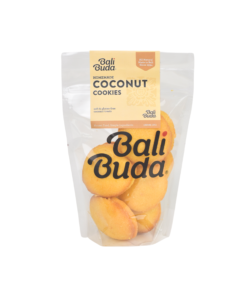 a pack of Bali Buda gluten-free coconut cookies