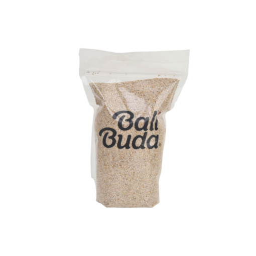 A Bali Buda pouch of White Chia Seeds 500g