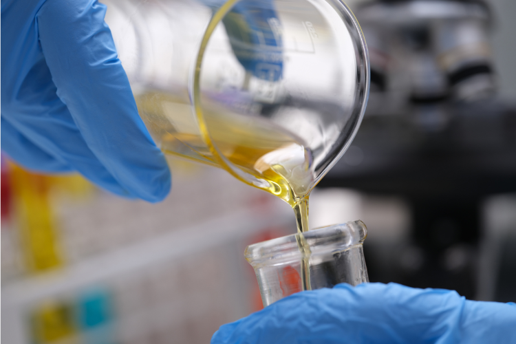 A lab processing hydrogenated seed oils